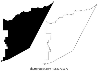 Storey County, Nevada (U.S. county, United States of America, USA, U.S., US) map vector illustration, scribble sketch Storey map