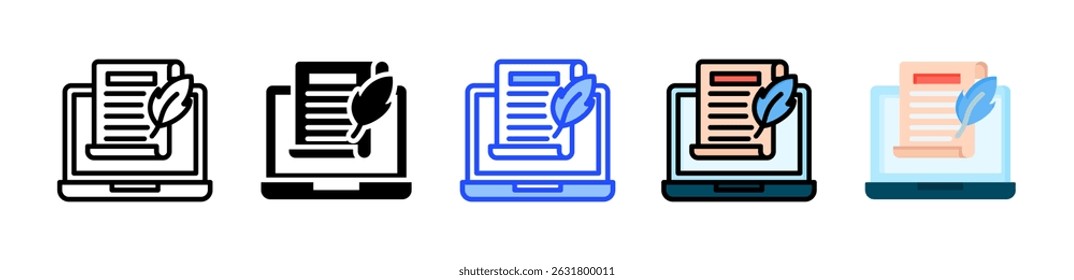Stories Icon Collection With Multiple Styles