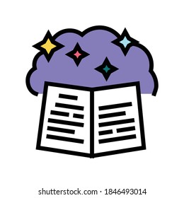 stories nostalgia color icon vector. stories nostalgia sign. isolated symbol illustration