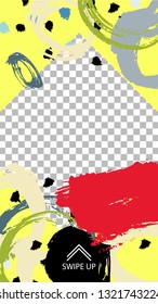 Stories Pack for Social Media. Set of Colorful Frames for Your Content. Vector Illustration. Giveaway Concept Design. Template for Social Network Stories.