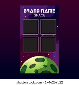 Stories Template Space Modern Vector