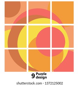 Stories template. Vector editable layout for social networks. Design for social media. Multicolored background with circles Flat vector illustration