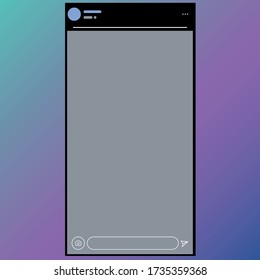 Stories templates. Vector background. Mockup for social media banner.