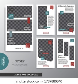 stories for various social media needs, can be used for promotional media to attract customers. with a minimalist theme able to attract the attention of customers