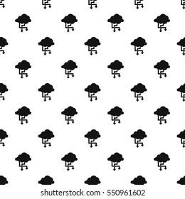 Storing files in cloud pattern. Simple illustration of storing files in cloud vector pattern for web