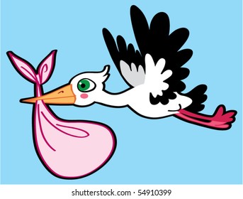 Stork /Baby Girl