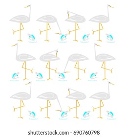 stork background, cartoon
