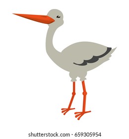 Stork bird cartoon