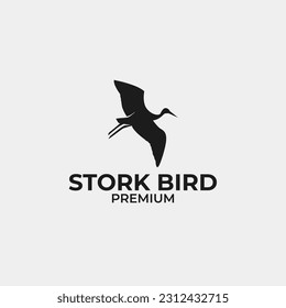 Idea de ilustración de concepto de diseño de logotipo de ave torta