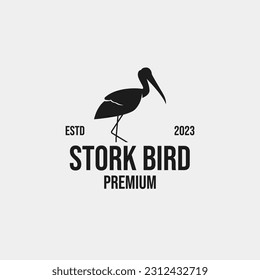 Idea de ilustración de concepto de diseño de logotipo de ave torta