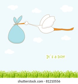 Stork bring baby boy