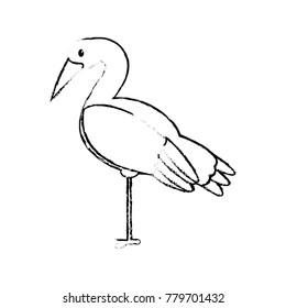 Stork cartoon design