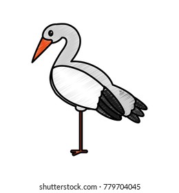Stork cartoon design