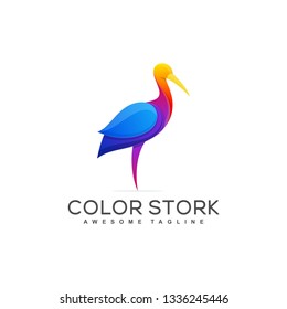 Stork Concept illustration vector template. Suitable for Creative Industry, Multimedia, entertainment, Educations, Shop, and any related business