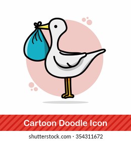 Stork doodle