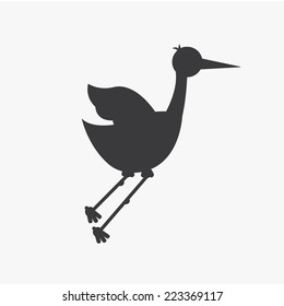 stork graphic design , vector illustration