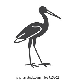 Stork icon. 
