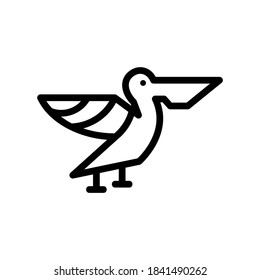 stork icon or logo isolated sign symbol vector illustration - high quality black style vector icons
