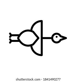 stork icon or logo isolated sign symbol vector illustration - high quality black style vector icons
