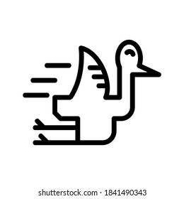 stork icon or logo isolated sign symbol vector illustration - high quality black style vector icons
