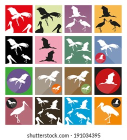 Stork icon set