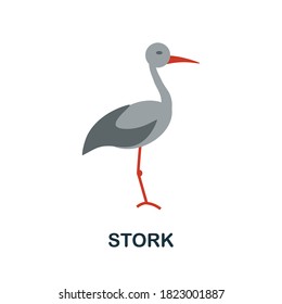 Stork icon. Simple element from autumn collection. Creative Stork icon for web design, templates, infographics and more