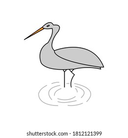 Stork icon vector design illustration