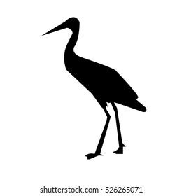 Stork Icon - Vector Illustrator