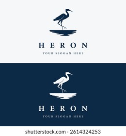 stork logo design isolated background.
