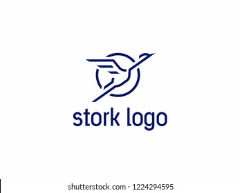 Stork Logo Line