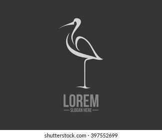 Stork Logo Vector