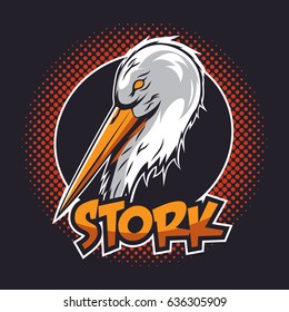 Stork Logo Vector