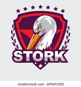 Stork Logo Vector