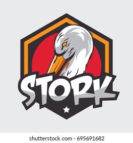 Stork Logo Vector