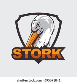 Stork Logo Vector