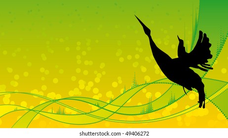 Stork silhouette