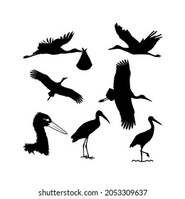 stork silhouette set design inspiration