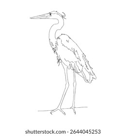 The stork stands motionless, and you don't notice the time.