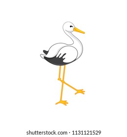 Stork vector icon