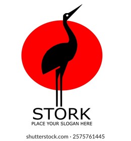 STORK VEKTOR PLACE YOUR SLOGAN HERE