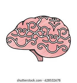 storm brain isolated icon