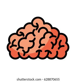 storm brain isolated icon