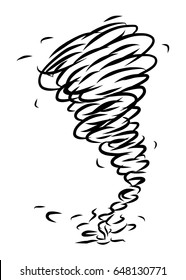 storm / cartoon vector and illustration, black and white, hand drawn, sketch style, isolated on white background.
