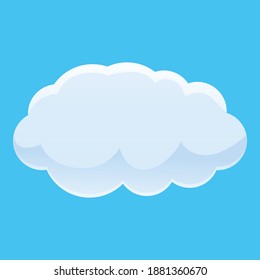 Storm cloud icon. Cartoon of storm cloud vector icon for web design isolated on white background