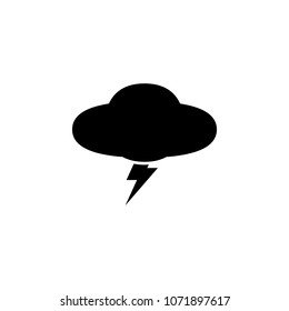 storm cloud icon. Element of minimalistic icon for mobile concept and web apps. Signs and symbols collection icon for websites, web design, mobile app on white background