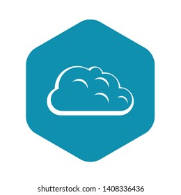 Storm cloud icon. Simple illustration of storm cloud vector icon for web