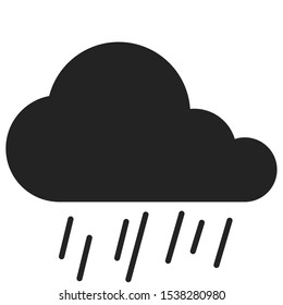 Storm cloud icon solid style for your weather software, web, or app.