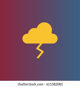 Storm cloud icon. Weather vector