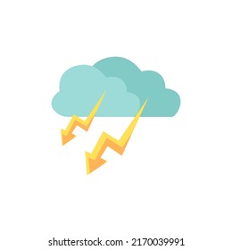 storm clouds icon on white background, vector illustration