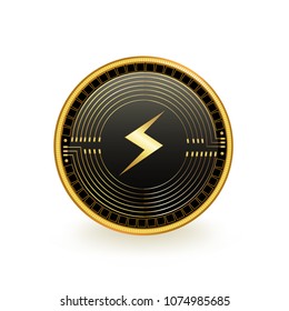 Storm Cryptocurrency Coin Isolated